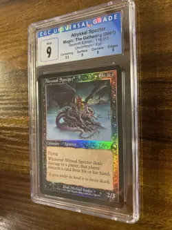 MTG✨ABYSSAL SPECTER FOIL✨7th Edition CGC Quad 9’s+ MINT UNCOMMON Creature - Image 4