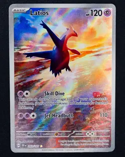 Latios 203/191 SV08: Surging Sparks Illustration Rare Pokemon Card - Image 1