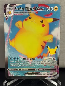 Surfing Pikachu VMAX 009/025 Celebrations Pokemon 2021 - Image 1