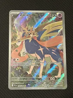 Pokemon TCG Phantasmal Flames 100/094 Zacian Illustration Rare - NM - Image 1
