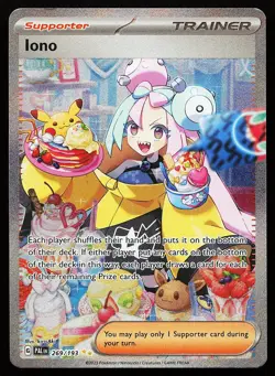 Iono 269/193 Holo Special Illustration Rare Paldea Evolved Pokemon Card - Image 1