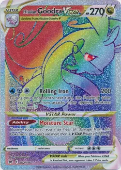 Hisuian Goodra VSTAR 202/196 Secret Rare Lost Origin Pokemon TCG - Image 1