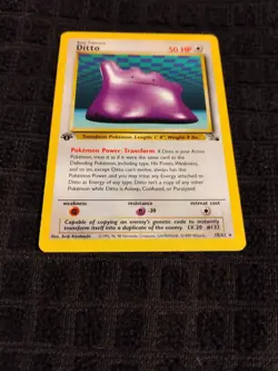 Ditto 1st Edition Fossil 18/62 NM TCG - Image 2