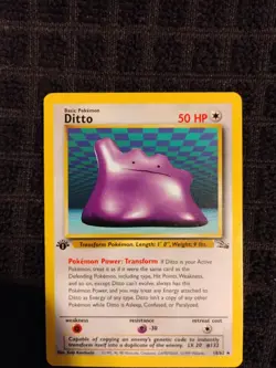Ditto 1st Edition Fossil 18/62 NM TCG - Image 3