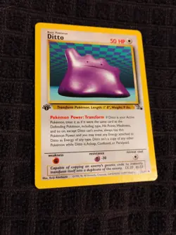 Ditto 1st Edition Fossil 18/62 NM TCG - Image 5