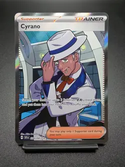 Pokemon TCG Cyrano Trainer Surging Sparks Ultra Rare Card 230/191 - Image 1