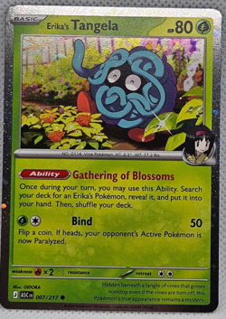 Pokemon | Erika’s Tangela 007/217 | Ascended Heroes | Cosmos Holo Promo | NMOpen - Image 1
