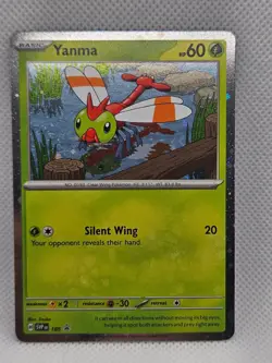 Pokemon TCG Yanma Black Star Promo Card SVP185 Cosmos Holo - Image 1