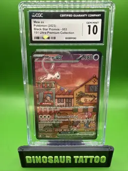 CGC 10 GEM MINT Mew Ex SVP053 ALTERNATE ART HOLO 151 UPC PROMO Pokemon Card - Image 1