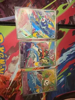 Pokemon TCG First Partner Rowlet, Kitten, And Popplio - Near Mint Condition - IR - Image 1