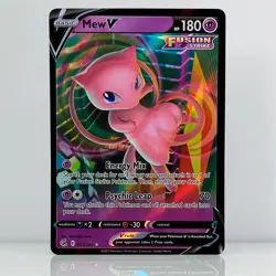 Mew V Holo Ultra Rare SWSH08: Fusion Strike 113/264 NM Pokemon TCG - Image 1