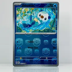 Oshawott (Master Ball Pattern) 021/086 Sv: White Flare Holo Pokemon TCG - Image 1