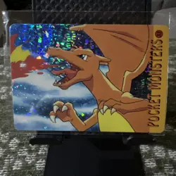 1999 Vintage Pocket Monsters Vending Prism - Classic Charizard Flamethrower #33 - Image 1