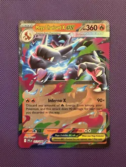 2025 Pokemon Phantasmal Flames Mega Charizard X EX Double Rare #13 - Image 1