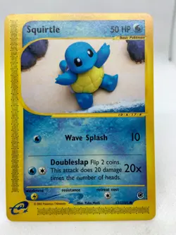 POKEMON SQUIRTLE 131/165 EXPEDITION BASE SET REGULAR COMMON BASIC 2002 - Image 2