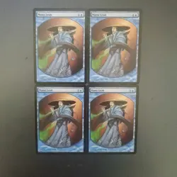MTG Mana Leak Promo Set of 4 Textless Collectible Card Game - Image 1