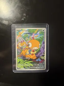 Pokemon Scraggy TCG Illustration Rare Holo Card SV White Flare 138/086 - Image 1