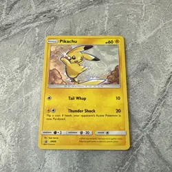 Pokemon Pikachu TCG Sun & Moon SM98 Holo Promo Card Black Star Promo SWIRL - Image 1