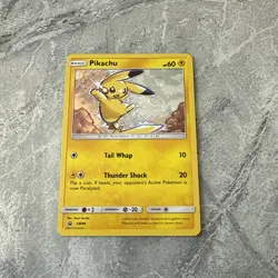 Pokemon Pikachu TCG Sun & Moon SM98 Holo Promo Card Black Star Promo SWIRL - Image 2