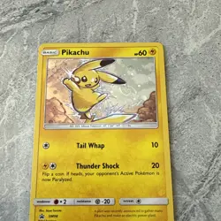 Pokemon Pikachu TCG Sun & Moon SM98 Holo Promo Card Black Star Promo SWIRL - Image 5