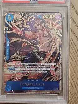 Portgas.D.Ace OP07-053 PSA 10 3rd Anniversary Winner One Piece Promotion Cards - Image 4