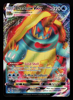 Drednaw VMAX 015/073 Holo VMAX Rare Champion's Path Pokemon Card - Image 1