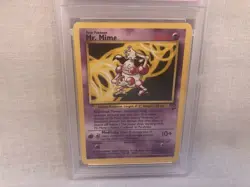 PSA 6 WOTC 2000 Base Set 2 Mr. Mime 27/130 Non Holo Rare Card EX-MT - Image 2