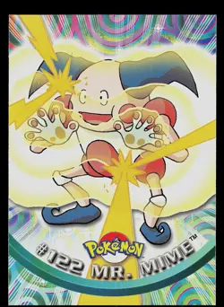 Pokemon Card - Mr. Mime Topps TV Animation Edition 122 Blue Logo - Image 1