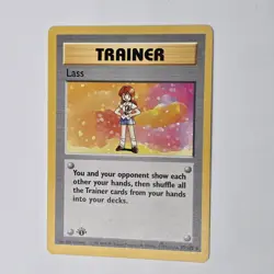 Near Mint | 1st Edition Base Set Shadowless | Trainer Lass 75/102 | Pokemon Card - Image 1