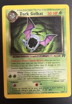 Pokemon Dark Golbat Team Rocket 24/82 Rare Pokemon Card TCG non-holo 27 - Image 1