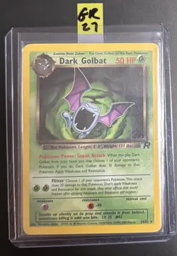 Pokemon Dark Golbat Team Rocket 24/82 Rare Pokemon Card TCG non-holo 27 - Image 2