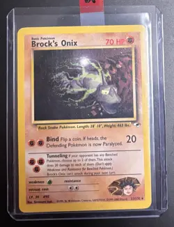 Pokemon Brock's Onix Pokemon Gym Heroes 21/132 Rare Card TCG non-holo - Image 2