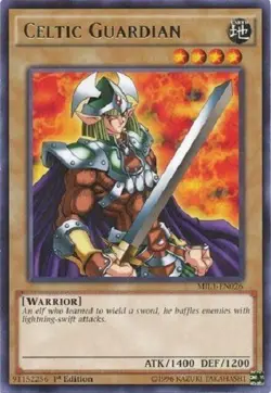 Yugioh - Celtic Guardian - 1st Edition Rare NM - Plus Free Holographic Card - Image 1