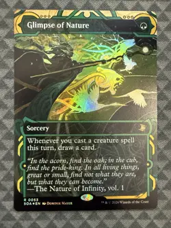 MTG Glimpse of Nature #0053 Foil R Secrets of Strixhaven: Mystical Archive (SOA) - Image 2