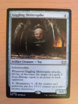MTG Giggling Skitterspike 0039 Commander Duskmourn Rare MTG DSC EN NM Non Foil - Image 1