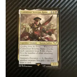 Magic: The Gathering Commissar Severina Raine Rare Legendary Creature Warhammer… - Image 1