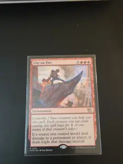 Mtg City On Fire 0135 MOM Regular Rare NM - Image 1