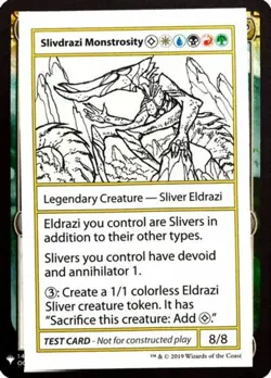 Slivdrazi Monstrosity Light Play, English Magic the Gathering MTG The List - Image 1