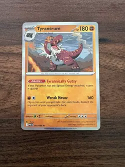 Pokemon Perfect Order Tyrantrum Holo Rare Card 045/088 NM - Image 1