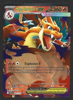 Pokemon Mega Charizard Y ex 022/217 Double Rare Ascended Heroes Holo Near Mint - Image 1