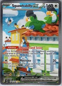 Squawkabilly ex 264/193 SIR SV02: Paldea Evolved - Pokemon Card - NM - Image 1