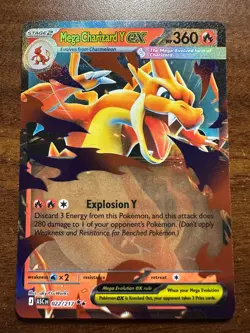 2026 Pokemon Mega Evolutions Ascended Heroes Mega Charizard Y EX Holo #022/217 - Image 1