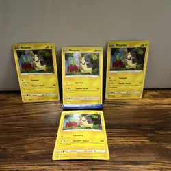 Pokemon TCG Morpeko SWSH031 Card Lot 4x Basic Thunder Shock Holo - Image 1