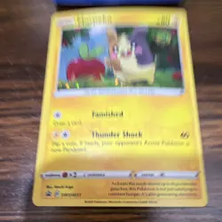 Pokemon TCG Morpeko SWSH031 Card Lot 4x Basic Thunder Shock Holo - Image 4