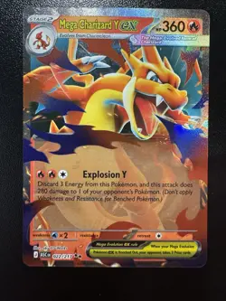 Mega Charizard Y ex 022/217 ME: Ascended Heroes Double Rare Holofoil NM Pokemon - Image 1