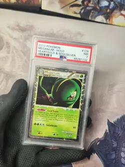 2010 Pokemon Heartgold Soulsilver Meganium Prime Holo #109 PSA 7 Graded Pokemon - Image 3