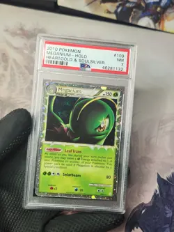 2010 Pokemon Heartgold Soulsilver Meganium Prime Holo #109 PSA 7 Graded Pokemon - Image 4