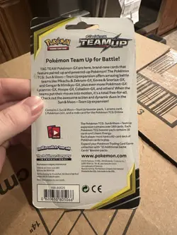 Pokemon Sun & Moon Team Up Booster Pack with Pikachu Promo Card and Coin - Image 2