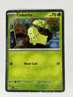 Chikorita MEP 069 - NM Pokemon Mega Evolution Perfect Order Holo Promo - Image 1