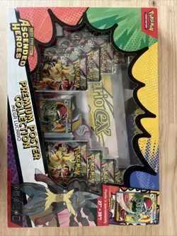 Pokemon TCG Ascended Heroes Premium Poster Collection Mega Lucario 🚚 Fast Ship - Image 1